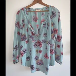 Rebecca Taylor silk top with pockets! EUC